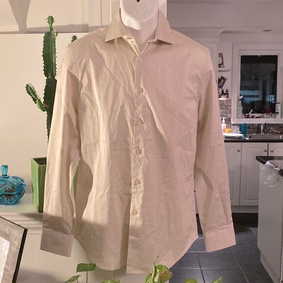 Cream casual button down shirt Le Château - Picture 1 of 5